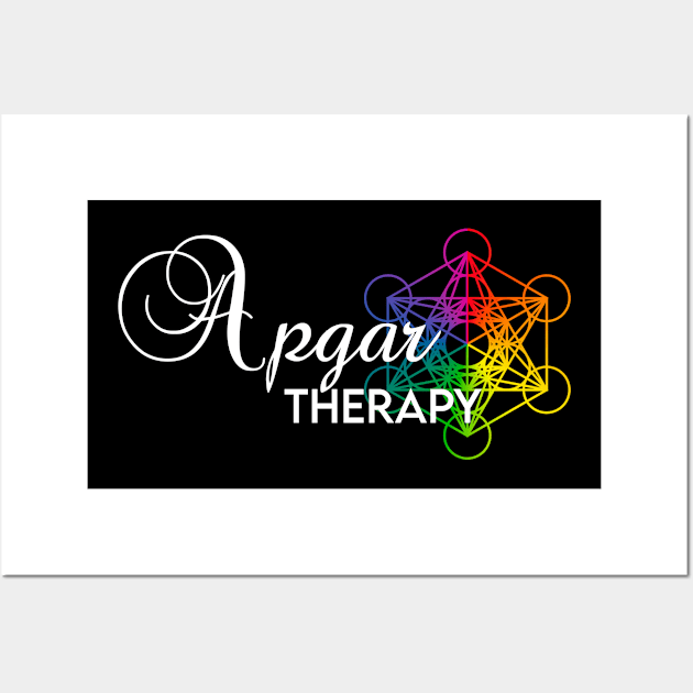 Apgar Therapy RAINBOW & WHT Wall Art by Little Love Co.